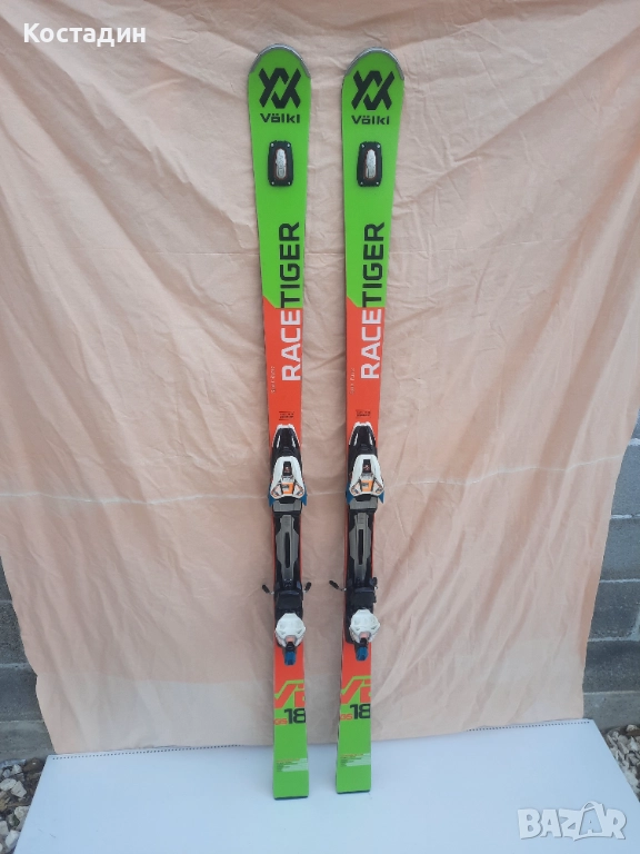 Карвинг ски 175см. VOLKL RACETIGER GS UVO, Woodcore, grip walk, Titanium , снимка 1
