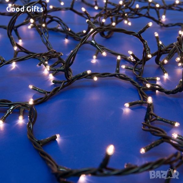 Коледни лампички, 240 LED, Топло бяло, снимка 1