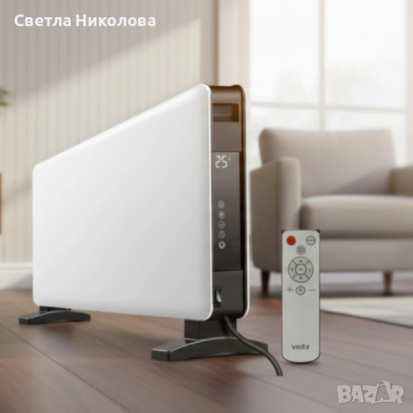 Конвектор Voltz – 2000W, LED дисплей, WiFi управление през TUYA Smart App,, снимка 1