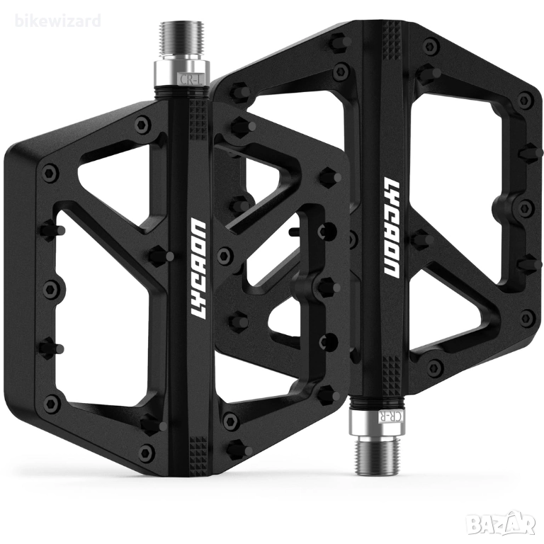 Велосипедни педали за шосейни и планински велосипеди - Неплъзгащи се плоски педали НОВИ, снимка 1