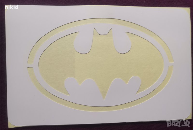 Батман batman лого стенсил шаблон спрей торта украса бисквитки фондан силиконов шаблон, снимка 1