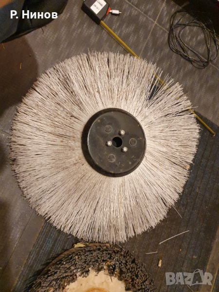 четка кръгла 42 см полиамидно влакно за фино чистене и полиране на метали, снимка 1