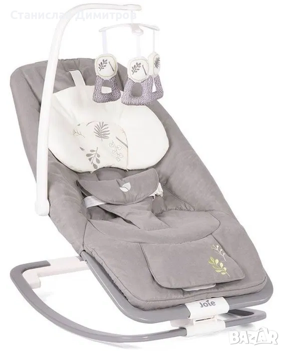 Бебешки шезлонг с вибрация и музика Joie - Dreamer, Fern, снимка 1