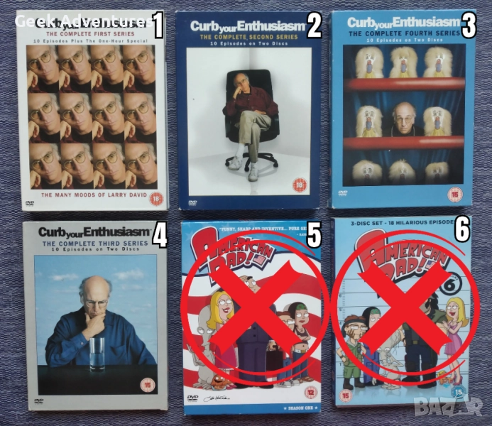 DVD Boxsets - Manga, Akira, Tyson, American Dad, Curb на Английски Език, снимка 1