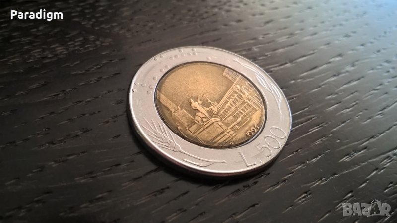 Монета - Италия - 500 лири | 1991г., снимка 1