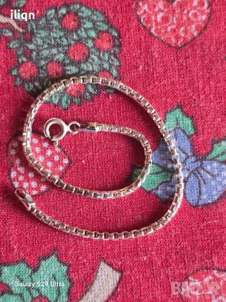 Сребърна гривна. 19,5 см. Цена 19,99 лв. За Севлиево безплатна доставка., снимка 1