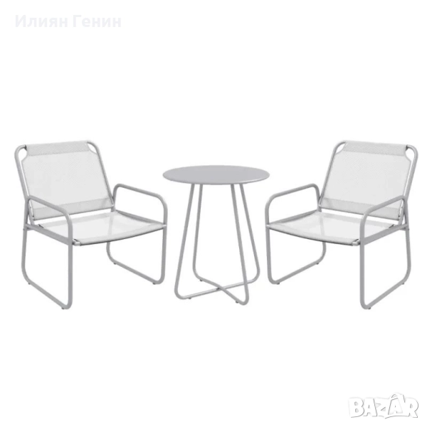 Комплект градински мебели Outsunny от 3 части, снимка 1