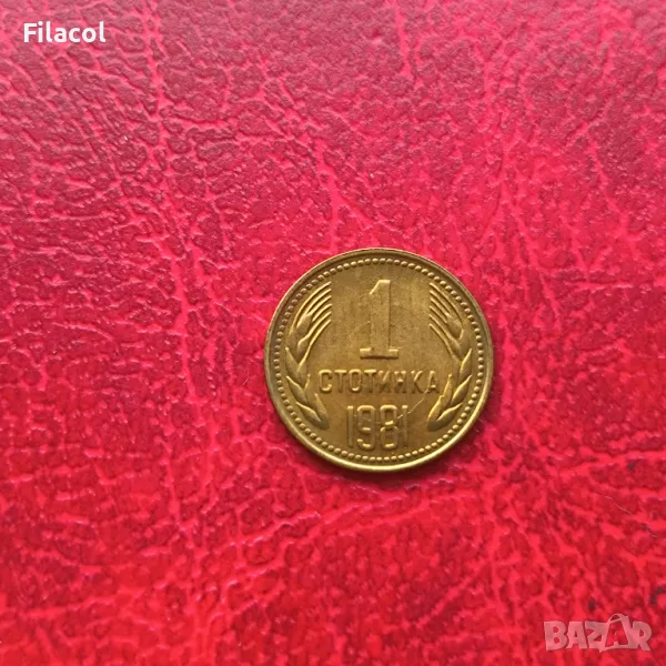 1 стотинка 1981 година, снимка 1