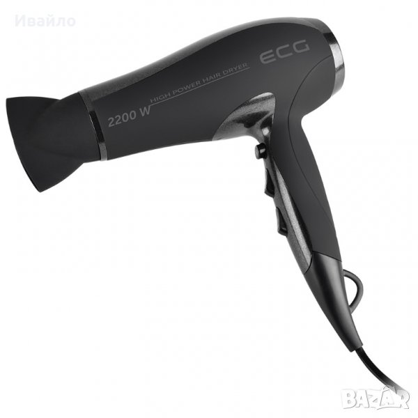Сешоар ECG VV 115, 2200W, Черен, снимка 1