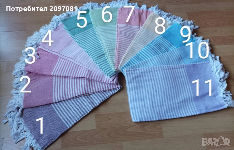 Пещемал тънки памучни кърпи за плаж, баня, басейн и СПА , снимка 1