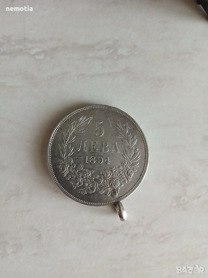5лв 1894 г с хълка, снимка 1