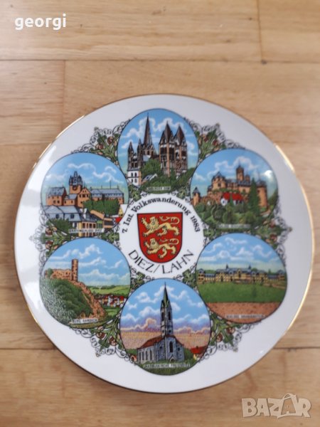 Немска порцеланова декоративна чиния , снимка 1