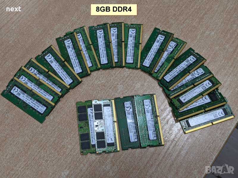 8GB DDR4 памет за лаптоп SO-DIMM RAM + Гаранция 12м. и фактура, снимка 1