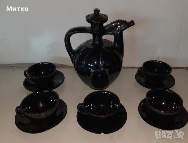 Ретро керамични Битови сервизи за ракия, снимка 14 - Сервизи - 52860811