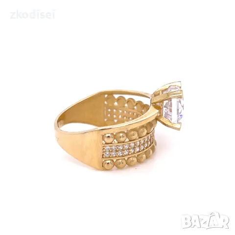 Златен дамски пръстен 4,60гр. размер:56 14кр. проба:585 модел:4031-4, снимка 3 - Пръстени - 50299889