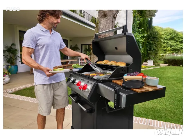НОВО! Чугунена преса за бургери Grillmeister грил преса за месо и сандвичи, снимка 4 - Прибори за хранене, готвене и сервиране - 56116998