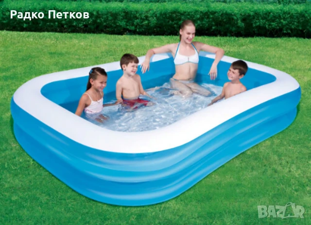 Надуваем правоъгален басейн Bestway 262 х 175 х 51 см, снимка 2 - Басейни и аксесоари - 51020874