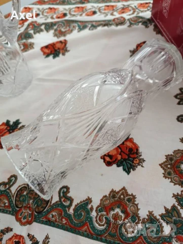 Кристална ваза, снимка 3 - Вази - 50928144
