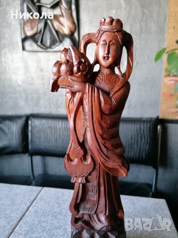 Индийска дървена пластика, снимка 8 - Статуетки - 31695976