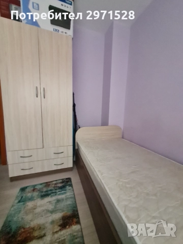 Легло, гардероб и шкаф за телевизор