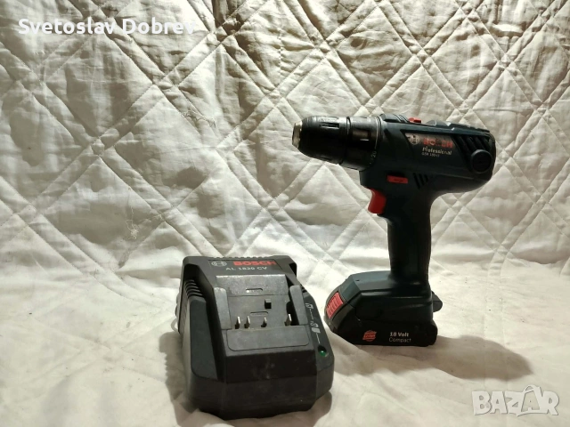 акумулаторен винтоверт Bosch 18v комплект с зарядно и батерия, снимка 2 - Винтоверти - 53966440