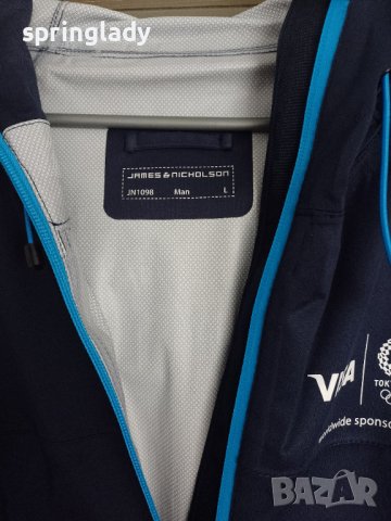 Ново мъжко яке ветровка James & Nicholson , снимка 2 - Якета - 37344047