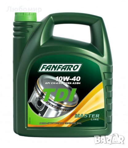 Полусинтетично масло Fanfaro TDI 10W40, 5л , снимка 1 - Аксесоари и консумативи - 33809956