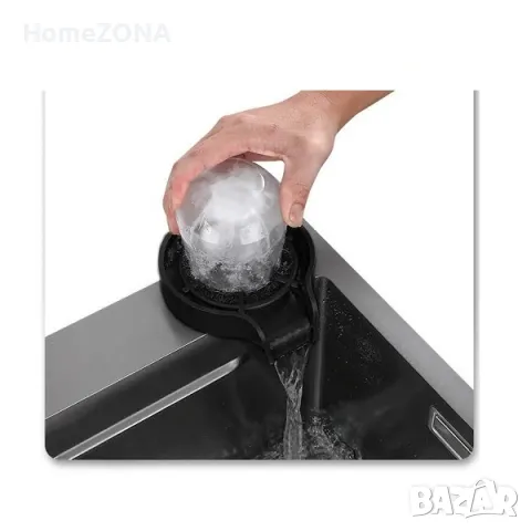 Мивка за кухня Bliote 8, водопад и Smart смесител, 60 см, снимка 3 - Мивки - 49445473