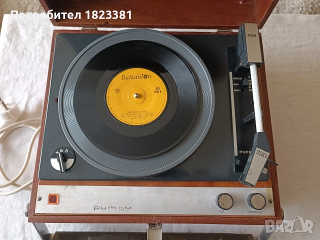 Ретро грамофон Ритъм , снимка 8 - Грамофони - 54235966