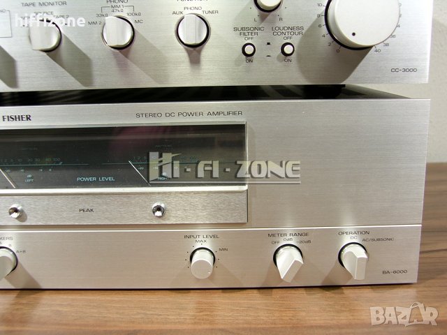 Комплект  Fisher cc-3000 / ba-6000 / fm-2421 , снимка 6 - Ресийвъри, усилватели, смесителни пултове - 34152302