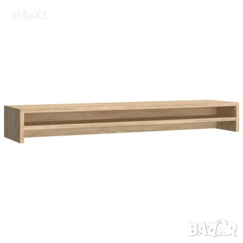 vidaXL Стойка за монитор, дъб сонома, 100x24x13 см, инженерно дърво