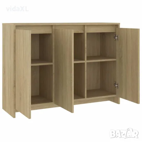 vidaXL Бюфет, дъб сонома, 102x33x75 см, инженерно дърво, снимка 5 - Бюфети - 56147814