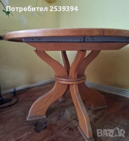 Дървена масивна маса , снимка 2 - Маси - 51679131