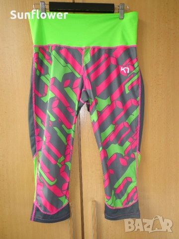 Kari Traa 3/4 клин в зелено, розово и сиво, размер L , снимка 3 - Клинове - 51769337