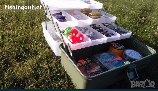  Троен рибарски куфар , снимка 3 - Такъми - 30881801