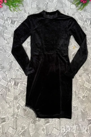 кадифена рокля с отворен гръб , снимка 6 - Рокли - 50889579