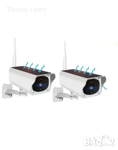 Соларна безжична WIFI Камера FULL HD външен монтаж IP65, снимка 4 - IP камери - 48918048