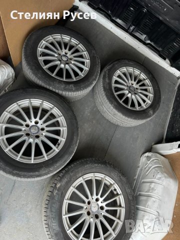 алуминиеви джанти r17 - 5 x 112 / 17 цола със зимни гуми 245 55 17 -цена 550лв, моля БЕЗ бартер !!! , снимка 1 - Гуми и джанти - 44217160