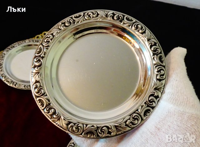 Чиния WMF Cromargan,релеф барок. , снимка 2 - Антикварни и старинни предмети - 37182147