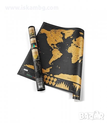 УНИКАЛЕН ПОДАРЪК ЗА ПЪТЕШЕСТВЕНИЦИ, СКРЕЧ КАРТА НА СВЕТА ДЕЛУКС - код ЧЕРЕН ТУБИС 1079, снимка 7 - Други - 34061315