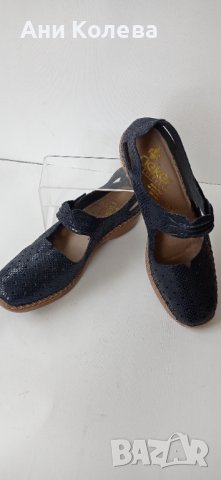 Нови немски на Rieker, 41/42 номер естествени, сини, снимка 3 - Дамски ежедневни обувки - 36986226