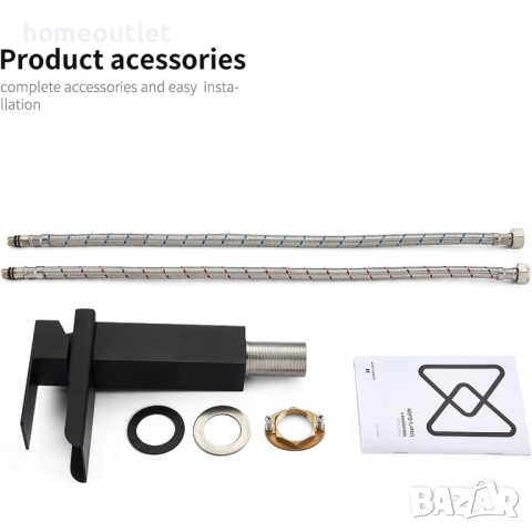 ПРОМОЦИЯ Смесител за вграждане в черно HOMELODY SXD10018MB-H, снимка 3 - Смесители - 52824367