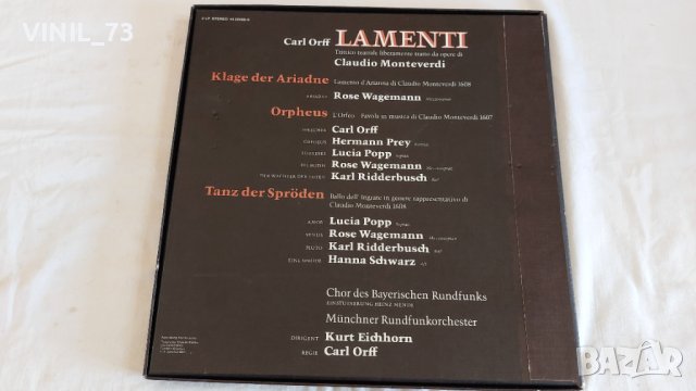 Carl Orff – Lamenti, снимка 11 - Грамофонни плочи - 44176002