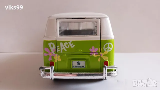 Volkswagen Samba Van Hippie Line Maisto 1:25, снимка 5 - Колекции - 48235946