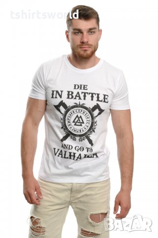 Нова мъжка тениска с дигитален печат на Сериала Викинги, VALHALLA, снимка 7 - Тениски - 37664278