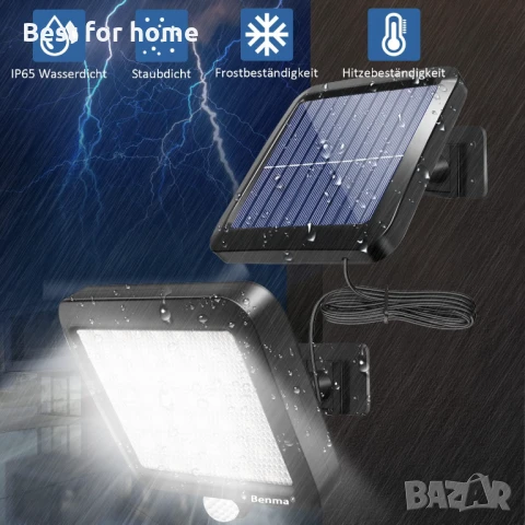 Соларни лампи BENMA за открито, снимка 2 - Соларни лампи - 50571233