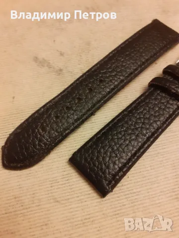 Кожена каишка за часовник , снимка 6 - Каишки за часовници - 49123473