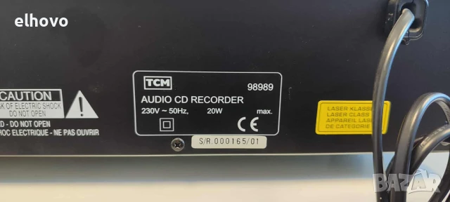 CD recorder TCM 98989, снимка 7 - Аудиосистеми - 50804416