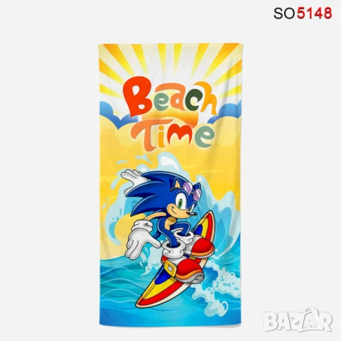 Детски плажни кърпи и пончо Лабубу,Соник,Блуи,Стич,Барби,Пес патрул, снимка 2 - Хавлии и халати - 41394289