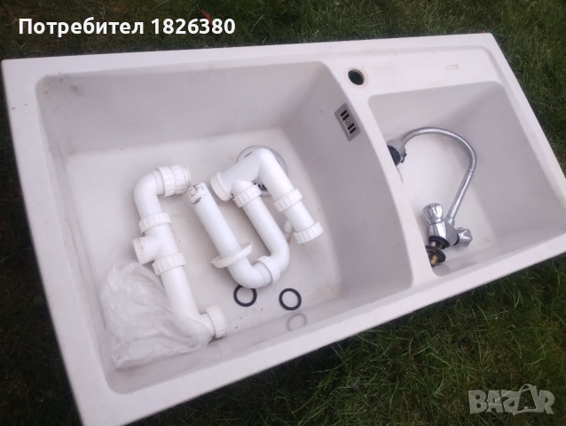 Кухненска мивка с две корита , снимка 3 - Мивки - 51684088